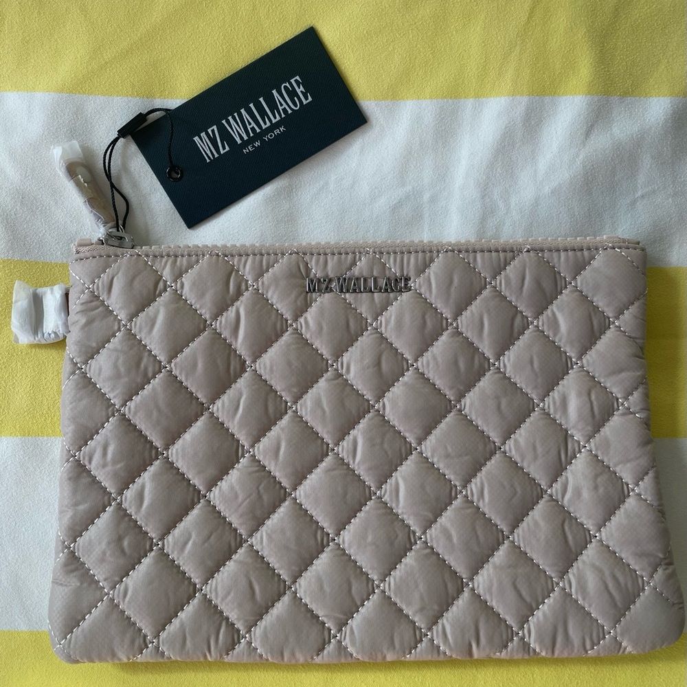 NWT *Rare* MZ Wallace Metro Pouch in Mushroom, Small